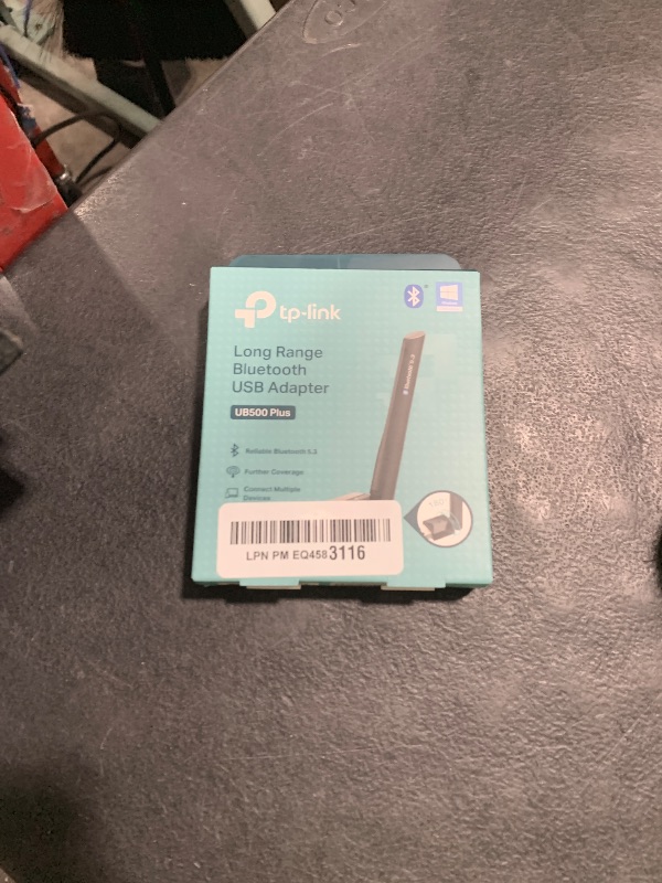 Photo 1 of TP-Link USB Bluetooth Adapter for PC, Bluetooth 5.3 Long Range Receiver, Plug and Play, Adjustable Antenna, Supports Windows 11/10/8.1/7 for Desktop, Laptop, PS5/PS4/Xbox Controller (UB500 Plus)