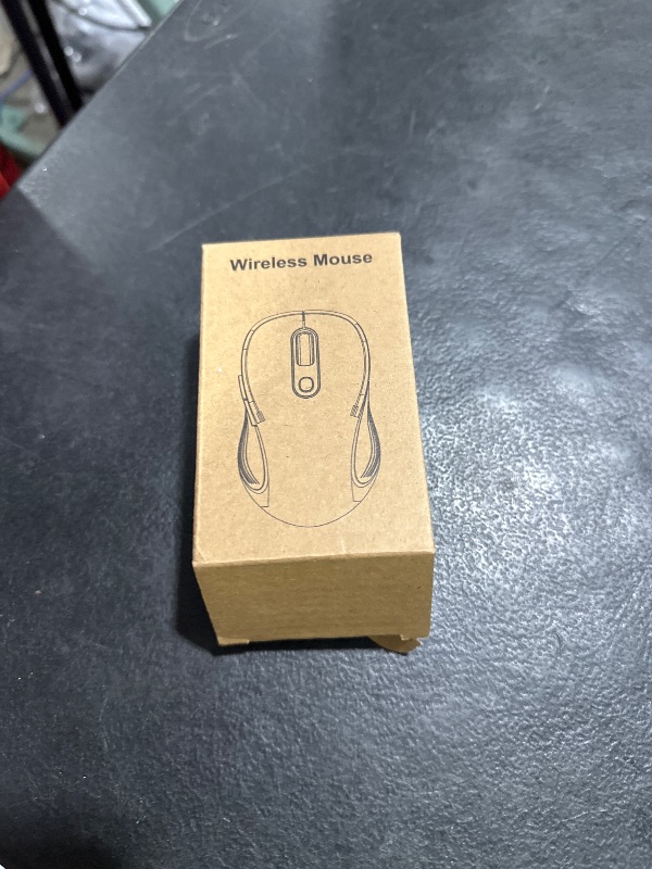Photo 1 of Trueque Wireless Mouse for Laptop, 2.4GHz Ergonomic Computer Mouse with Back & Forward Buttons, 3 Adjustable DPI Levels, 6 Buttons, Optical USB Cordless Mice for Windows PC (Gray, 1 Pack)
