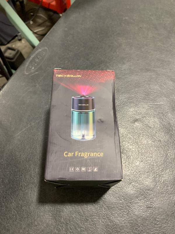 Photo 1 of TECXERLLON Car Air Freshener, Car Diffuser with RGB Ambient Light & Starry Ceiling, 4 Smart Scent Modes, 120-Day Runtime, Auto On/Off, USB-C Rechargeable, Cologne-Inspired Fragrance,120ML