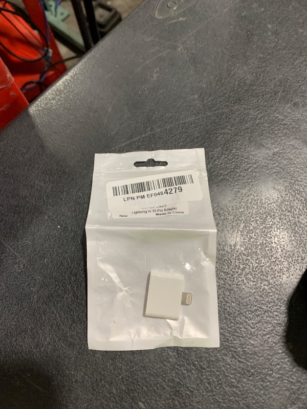 Photo 1 of WORLDBOYU Lightning to 30 Pin Adapter Charging Sync Connector 8 Pin Male to 30 Pin Female Adapter for Select iPhone, iPad and iPod Models (White)