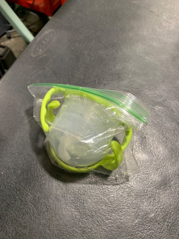 Photo 1 of Straw Cup Conversion Kit for Comotomo Baby Bottles 2-Count, Food Grade Silicone Straw Nipples, All Silicone Weighted Straw, Bottle Handles and Cleaning Brush, BPA Free, 6+ Months (Straw Top, Green)