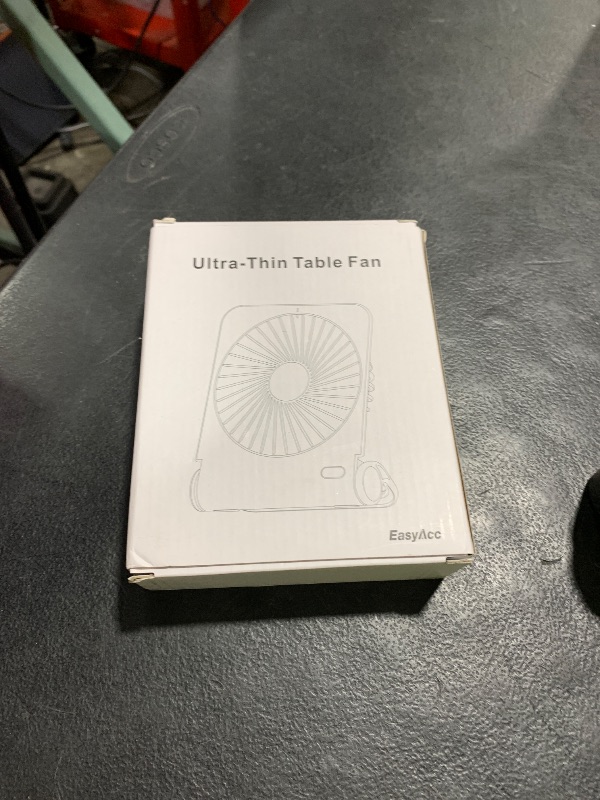 Photo 1 of EasyAcc Small Travel Desk Fan, 4000 mAh Slim Portable Fan for Slumber Pod Camping, 180°Tilt Folding, Fully Foldable, Rechargeable, Office Desktop Desk Camping Travel Accessories