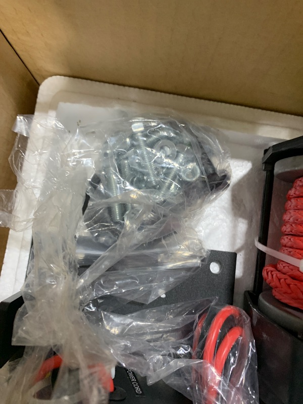 Photo 1 of XPV AUTO 3000 lb 12V DC Electric Winch, Off Road Waterproof Winch for UTV ATV Boat with Both Wireless Handheld Remote and Corded Control Recovery Winch Synthetic Rope