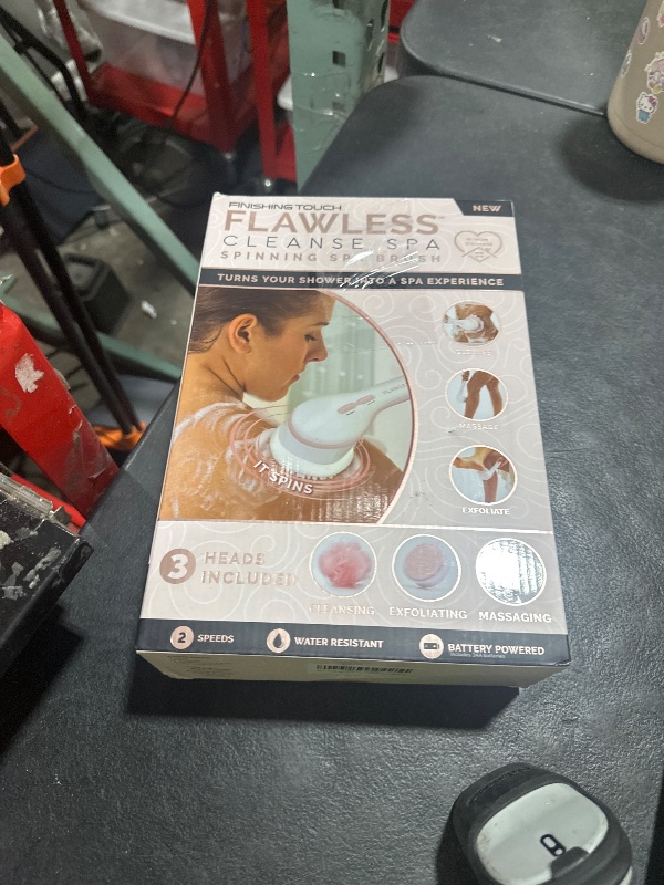 Photo 1 of Finishing Touch Flawless Cleanse Spa, Electric Body Brush- with 3 Multi-Purpose Cleansing Heads for a Full Body Spa Experience