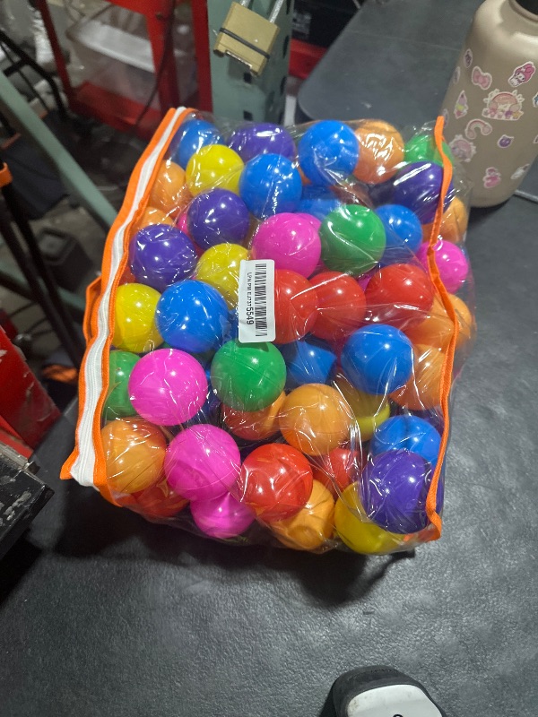 Photo 1 of Vanland Ball Pit Balls for Baby and Toddler Phthalate Free BPA Free Crush Proof Plastic - Multicolored Pit Balls in Reusable Play Toys for Kids with Storage Bag