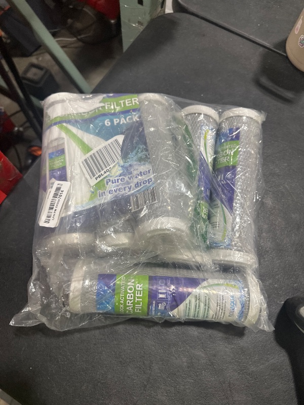 Photo 1 of 6 Block Activated Carbon 5 Micron Water Filters Set WELL-MATCHED with WFPFC8002, WFPFC9001, WHCF-WHWC, WHEF-WHWC, FXWTC, SCWH-5