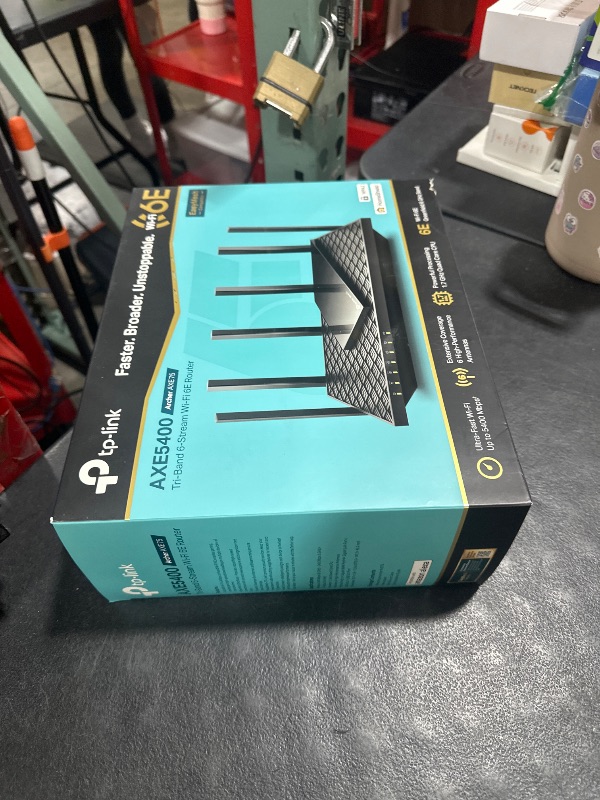 Photo 1 of TP-Link AXE5400 Tri-Band WiFi 6E Router (Archer AXE75)- Gigabit Wireless Internet for Gaming, VPN, OneMesh, WPA3