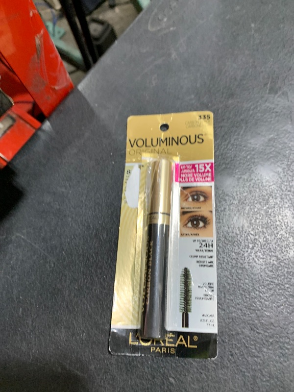 Photo 1 of L’Oreal Paris Makeup Voluminous Original Volume Building Mascara, Carbon Black, 0.26 Fl Oz