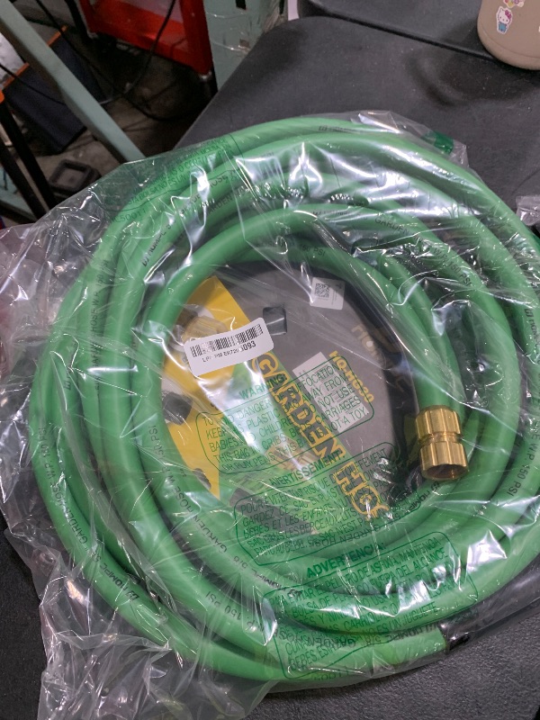 Photo 1 of HQMPC Garden Hose Garden Water Hose 5/8"ID 30 ft Durable PVC Non Kinking Heavy Water Hose with Brass Hose Fittings (5/8"IDx30'(30 FEET))