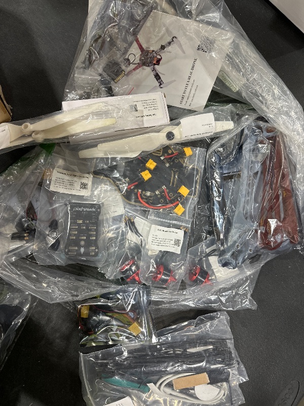 Photo 1 of HAWK'S WORK F450 Drone Kit to build, DIY Quadcopter Set, Frame + Pixhawk + GPS + Power Module + ESC + Brushless Motor + Prop + Battery + RC Transmitter & Receiver + Accessory + Guild Book & Video (A)
