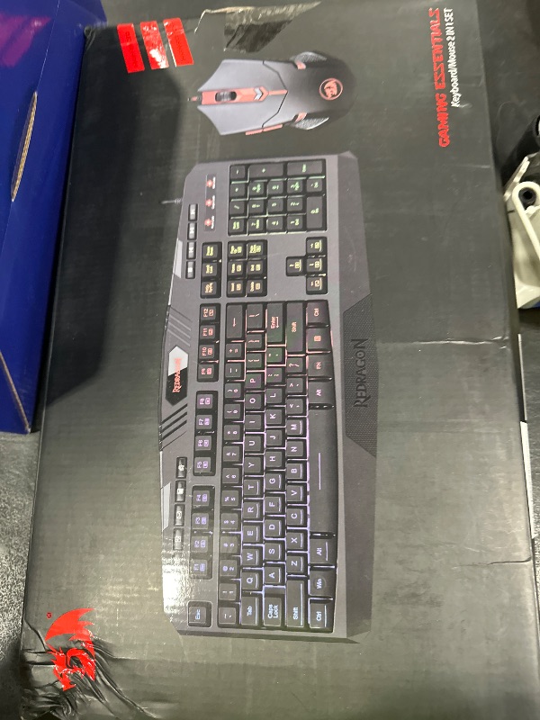 Photo 1 of Redragon S101 Gaming Keyboard, M601 Mouse, RGB Backlit Gaming Keyboard, Programmable Backlit Mouse, Value Combo Set [New Version]