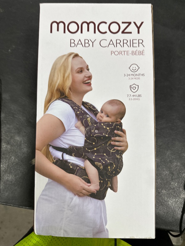 Photo 1 of Momcozy Baby Carrier - Ergonomic, Cozy and Lightweight Carrier for 3-24 Months, Effortless to Put On, Ideal for Hands-Free Parenting, Enhanced Lumbar Support, Purehug for Infant to Toddler, Black