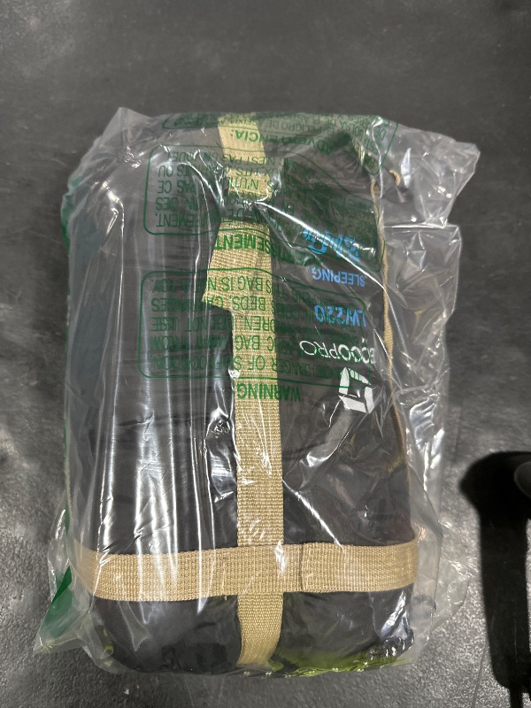 Photo 1 of ECOOPRO Warm Weather Sleeping Bag - Portable, Waterproof, Compact Lightweight, Comfort with Compression Sack - Great for Outdoor Camping, Backpacking & Hiking-83 L x 30" W Fits Adults(Emerald Green)