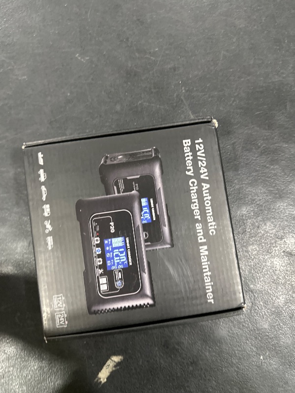 Photo 1 of 20-Amp Smart Battery Charger,Lithium,LiFePO4,Lead-Acid(AGM/Gel/SLA..) Car Battery Charger,Trickle Charger, Maintainer/deep Cycle Charger,12V/20A and 24V/10A,for Boat,Motorcycle,Lawn Mower,Golf cart..
