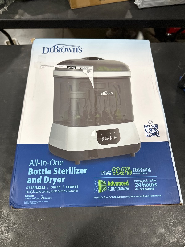 Photo 1 of Dr. Brown's All-in-One Sterilizer and Dryer for Baby Bottles, Parts & Other Newborn Essentials