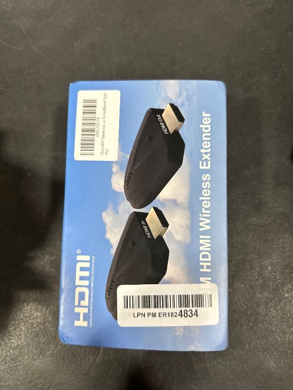 Photo 1 of 4K Wireless HDMI Transmitter and Receiver, 500 FT/150M Range, Plug and Play 2.4G/5G Wireless HDMI Extender kit for Video and Audio Transmission for Laptop/PC etc. No App/Bluetooth Needed