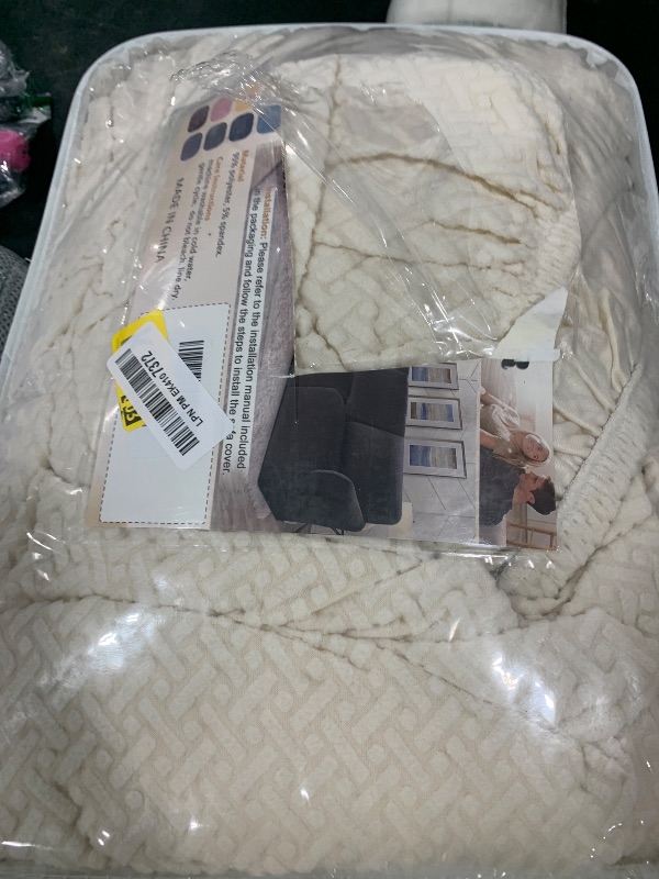 Photo 1 of ALIECOM 100% Waterproof Recliner Sectional Couch Covers L Shape Stretch Corner Reclining Sectional Sofa Cover Washable Recliner Slipcover Protector for Dog Pet (5 Seat and 1 Console, Beige)