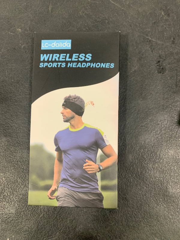 Photo 1 of LC-dolida Sleep Headphones Bluetooth Headband Music Wireless Headband Headphones with Thin HD Stereo Speakers Perfect for Side Sleepers, Sport, Yoga, Travel