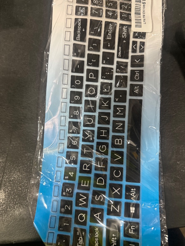 Photo 1 of UHamn Keyboard Skin Compatible for 15.6" HP Laptop 15-fc 15-fd 15t-fd 15z-fc, HP Pavilion 15 15-eg/eh/er 15t-eg200/eg300 15z-eh300, HP Pavilion 17z 17z-cp000 17z-ca200 17-cn 17-cp (Big Letters Black)