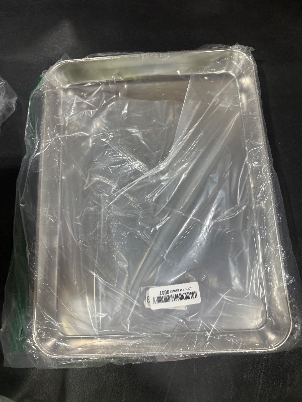 Photo 1 of QWORK Stainless Steel Surgical Tray, for Medical Instruments, Tattoo, Surgical Supplies, 12 3/16 x 9 7/16 x 1 5/16 inch, 1 Pack