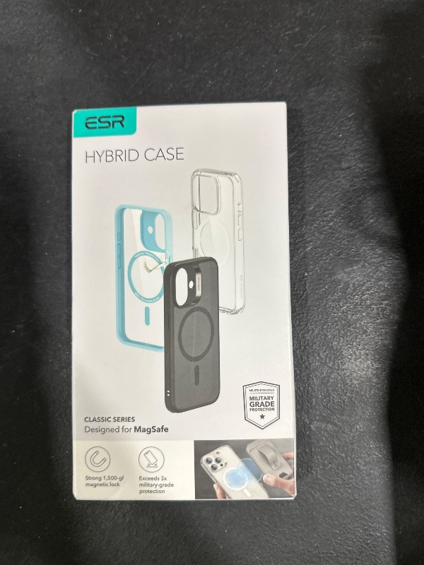 Photo 1 of ESR for iPhone 16 Pro Max Case, Camera Control, Compatible with MagSafe, Shockproof Military-Grade Protection, Magnetic Phone Case for iPhone 16 Pro Max, Classic Hybrid Case (HaloLock), Clear