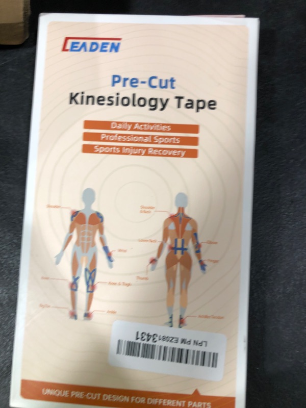 Photo 1 of IEADEN Precut Kinesiology Tape for Shoulder, 10 Pcs - Shoulder Support & Stability, Shoulder Pain Relief Athletic Tape - Waterproof & Elastic, Breathable Hypoallergenic Latex-Free Tape, Black