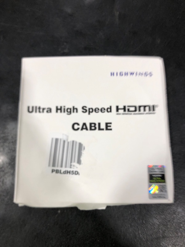 Photo 1 of Highwings 8K 10K 4K HDMI Cable 48Gbps 6.6FT/2M, Certified Ultra High Speed HDMI Cable Braided Cord-4K@120Hz 8K@60Hz, DTS:X, HDCP 2.2 & 2.3, HDR 10 Compatible with Roku TV/PS5/HDTV/Blu-ray