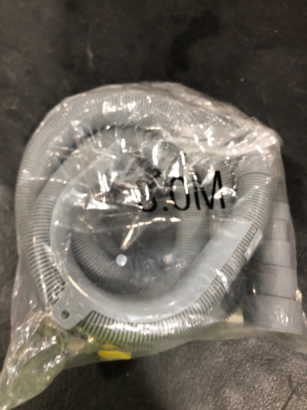 Photo 1 of GCGOODS Multi-Diameter Design Drain Hose Kit - 8 Ft Flexible Drain Hose Extension with 1 Adapter, 1 U-Bend Holder, 2 Clamps