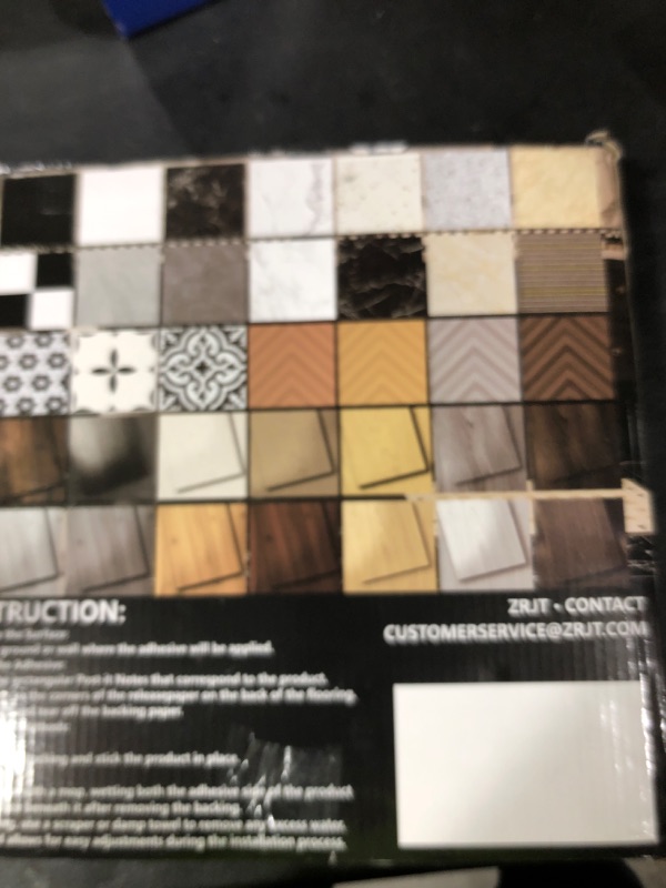 Photo 1 of 40-Pack 40 Sq.Ft Peel and Stick Floor Tiles Vinyl Glossy Pattern Flooring, 12” x 12” Self Adhesive Vinyl Flooring DIY for Kitchen, Bathroom, Laundry, Polish Black Galaxy Marble