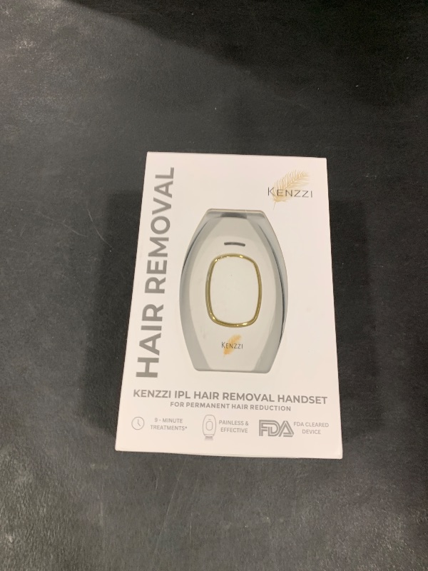 Photo 1 of Kenzzi IPL Hair Removal Handset for Women & Men: Pain-Free & Long-lasting Solution for Body & Face Hair Removal, An Alternative to Salon Laser Hair Removal Treatments, Permanent Results