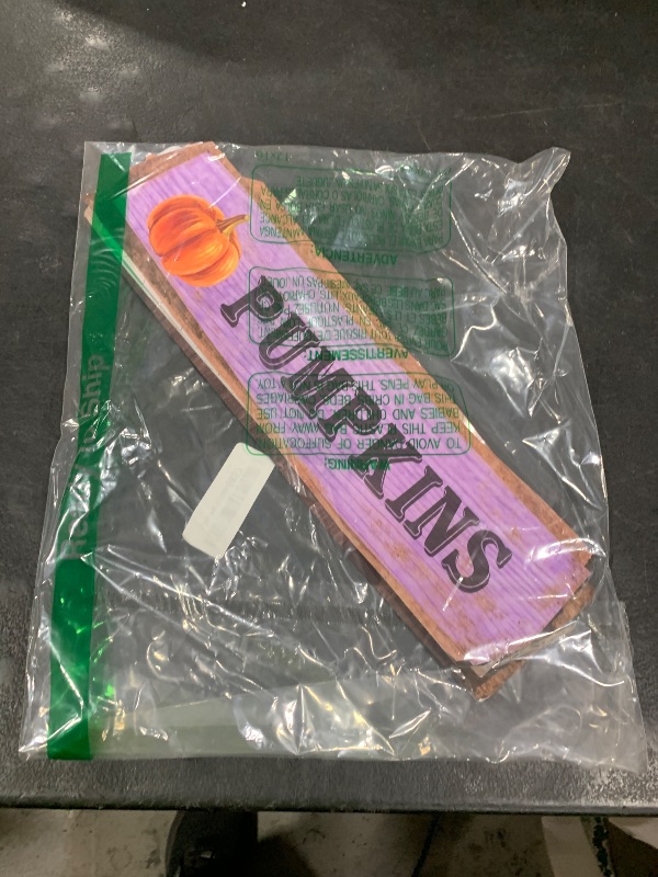 Photo 1 of 10 Pcs Farmers Market Directional Sign 13.98 x 4.53 Inch Double Sided Fresh Produce Sign