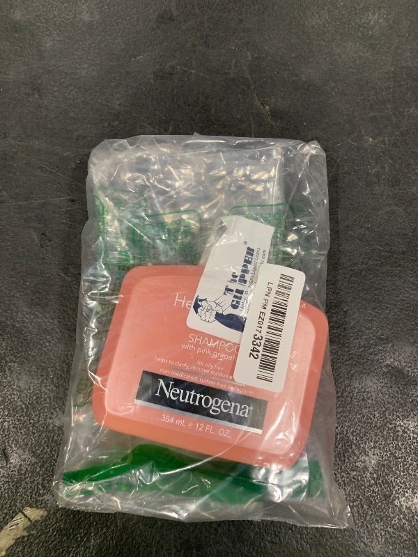 Photo 1 of Neutrogena Exfoliating Healthy Scalp Clarifying Shampoo for Oily Hair & Scalp, Pink Grapefruit pH-Balanced Anti-Residue Formula Adds Shine, Sulfate, Paraben & Phthalate-Free, Color-Safe, 12 Fl Oz