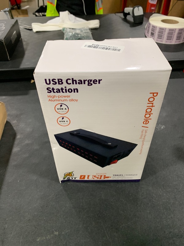 Photo 1 of 300W USB~c Charging Station, 40 Port (20 USB A & 20 USB~C Port) USB Charger Block, Fast Charging Station for Multiple Devices, Desktop Charger Compatible for iPhone, iPad, Tablets