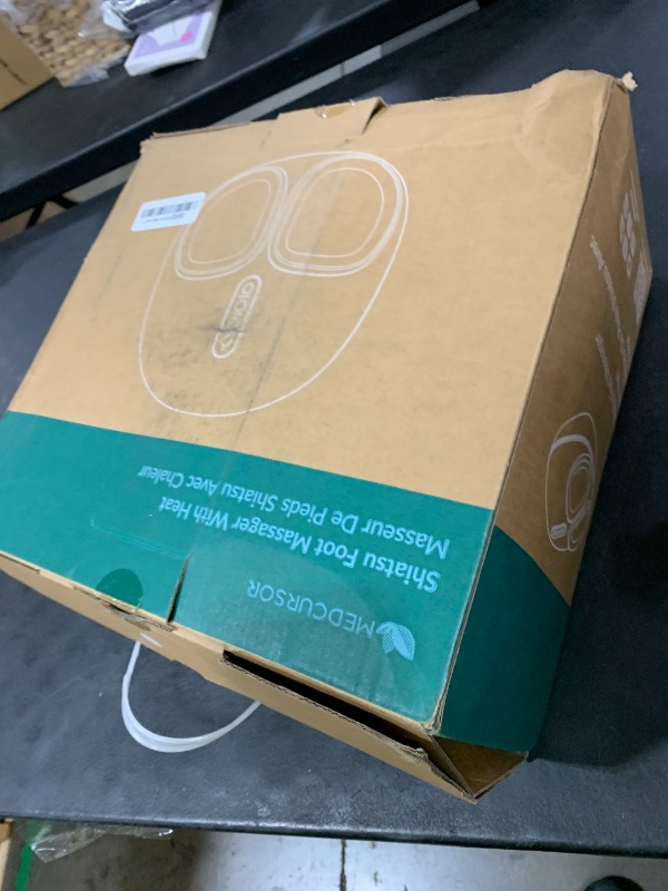 Photo 1 of Medcursor Foot Massager Machine with Heat, Feet Massage Delivers Relief for Tired Muscles & Plantar, Deep Kneading Therapy, Multi-Level Settings for Home, Office Use, Size up to 13"