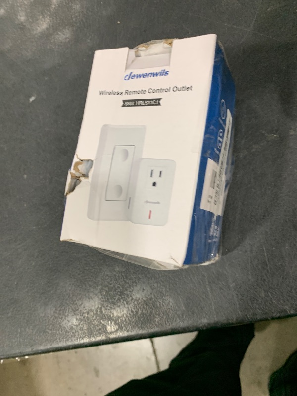 Photo 1 of DEWENWILS Remote Control Outlet Wireless Wall Mounted Light Switch, Electrical Plug in On Off Power Switch for Lamp, No Wiring,100 Feet RF Range, ETL Listed,Programmable