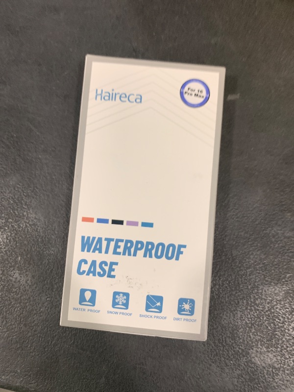 Photo 1 of Haireca for iPhone 16 Pro Max Case Waterproof with Magsafe, Built in Camera Control [Screen Protector] [Lanyard], IP68 Military Full Body Shockproof, for Water Sports Outdoor Work, 6.9" Frosted Purple
