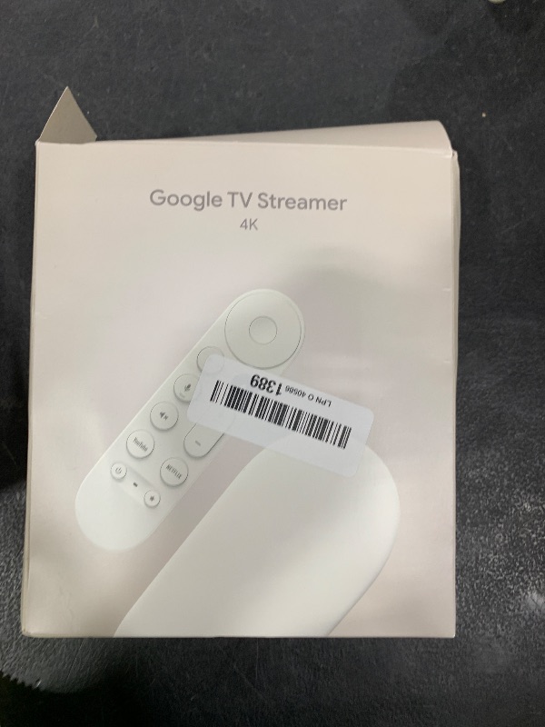 Photo 1 of Google TV Streamer 4K - Fast Streaming Entertainment on Your TV with Voice Search Remote - Watch Movies, Shows, Live TV, and Netflix in 4K HDR - Smart Home Control - 32 GB of Storage - Porcelain