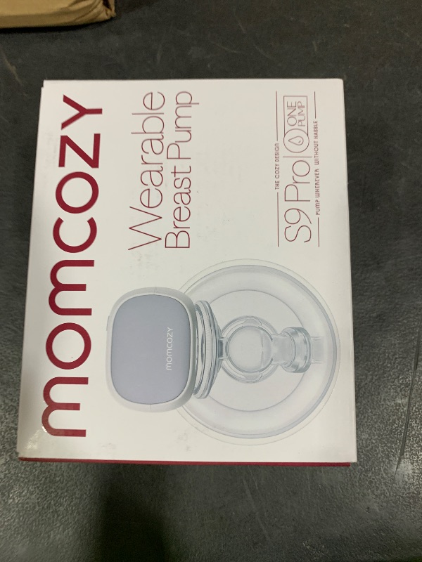 Photo 1 of Momcozy S9 Pro Upgraded Wearable Breast Pump, Hands-Free Design with Extended Battery Life & LED Display, Double Electric Portable Pump with 2 Modes & 9 Levels, 24mm, 1-Pack, Gray