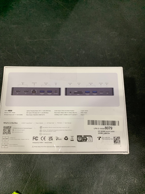 Photo 1 of iVANKY FusionDock 1 M4 MacBook Pro Docking Station with 150W Power Adapter, 12-in-2 Dual 4K@60Hz Monitor Dock for MacBook M1/M2/M3 Pro/Max Display Dock 2HDMI 2.0, 96W PD, 6 USB, Ethernet SD/TF Audio