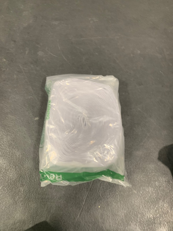 Photo 1 of 1 Inch x 28 Ft Strips with Adhesive, Nylon Self Adhesive Heavy Duty Strips, Double Sided Sticky Back Fastener Roll Tape for Home Office School Car and Crafting Organization (White)