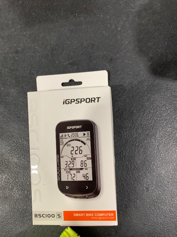Photo 1 of iGPSPORT BSC100S Bike Computer GPS with 2.6 inch Screen,ANT+ Cycling Computer Wireless Waterproof IPX7 Bike Speedometer and Odometer, ANT+/BLE5.0 Sensors and 40 Hours Battery Life