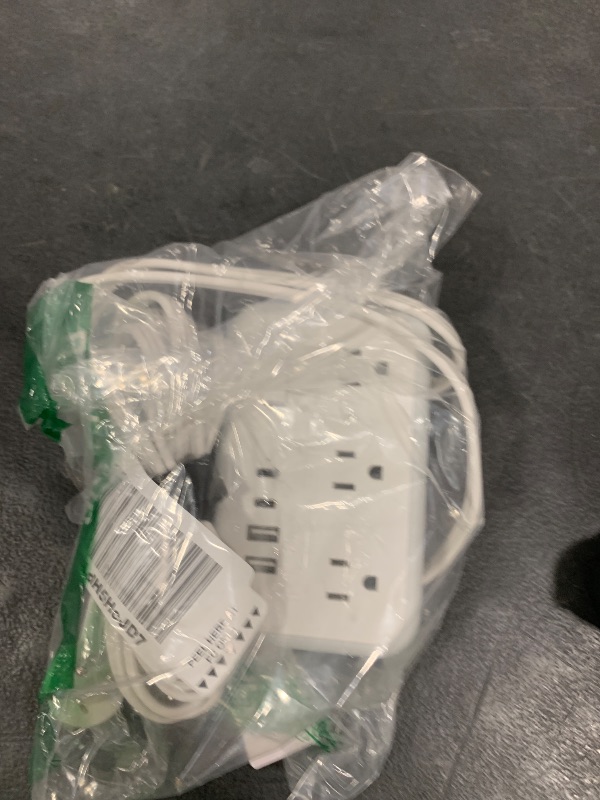 Photo 1 of Extension Cord 15 ft, Surge Protector Power Strip with 6 Outlets 4 USB Charger(2 USB C Port), Flat Plug Outlet Extender Long Cord, Protection for Indoor, Home, Office Supplies, Dorm Room Essentials