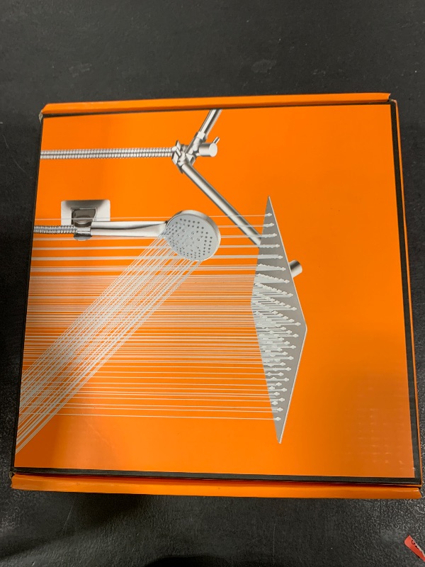 Photo 1 of 10 inch Rainfall Shower Head Combo Stainless Steel, THE FIRST WATERFALL mode, 10 Inch Rain Shower Head with Handheld 6 Spray Modes High Pressure, Overhead Shower Adjustable Extension Arm,Chrome