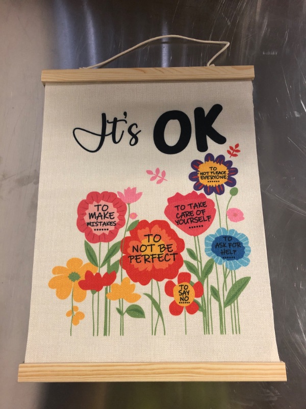 Photo 1 of BUPOfromcn It is Okay - Boho Classroom Decor Classroom Poster Classroom Quotes Be Yourself Playroom Decor Child Art Teacher Gift Poster Classroom Wall Art Prints 12x16 School Bedroom Crafts