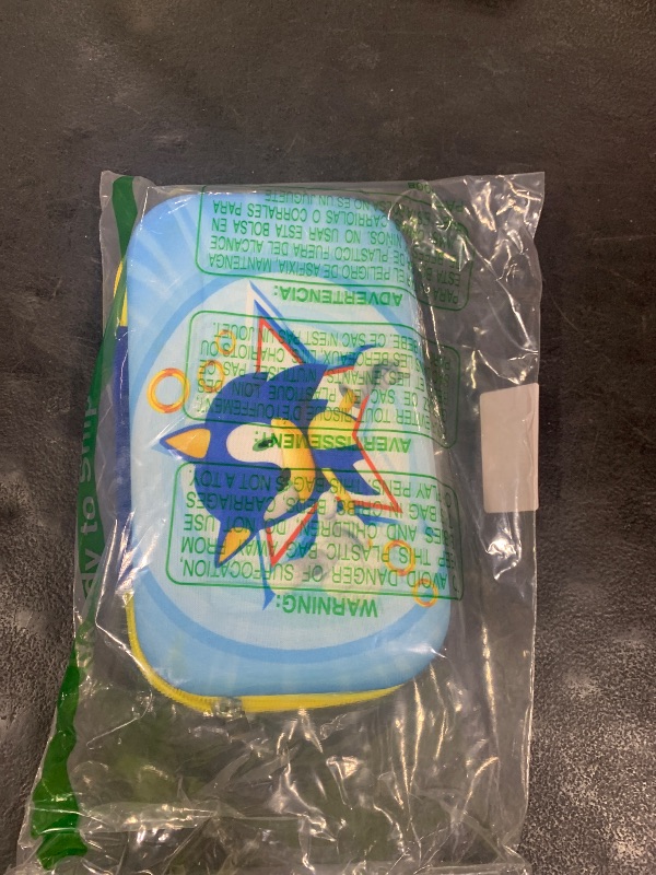 Photo 1 of Innovative Designs Sonic the Hedgehog Pencil Case Set with Stickers and Gel Pens for Kids, Molded with Zip Closure, Blue