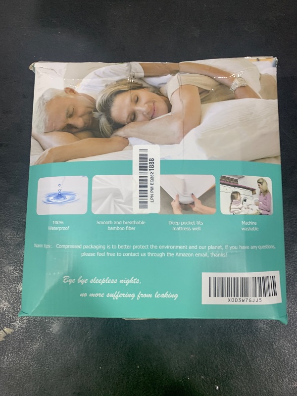 Photo 1 of Softhour 2 Pack Twin XL Size Premium Waterproof Mattress Protector,Soft Breathable College Dorm Pad Cover,Noiseless Bed Cover - Stretch to 21''Fitted Deep Pocket Protection