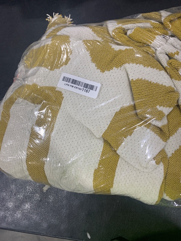 Photo 1 of VClife Couch Cover Boho, Mustard Yellow Jacquard Sofa Cover for 3 Cushion Couch Sofa, Anti Slip Dog Sofa Couch Cover Washable Sofa Slipcover L-Shape Sectional Sofa Cover with Tassel, 91"x134"
