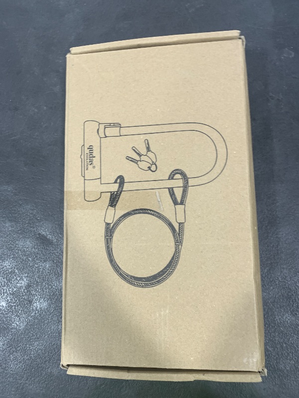 Photo 1 of Heavy Duty Bike U Lock German Brand Anti-Theft 4ft/1.2m Cable, Bicycle Sturdy Mounting Bracket with Protective Silicone and Waterproof Sliding Cover for Mountain Bikes, Ebikes, Scooters (Long Lock)