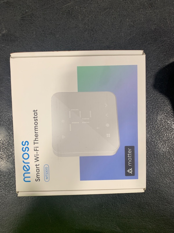 Photo 1 of meross Smart Thermostat for Home, WiFi Thermostat Works with Matter, Alexa, Apple Home, Google Assistant, App & Voice Control, 7x24h Scheduling, Energy Saving, C-Wire Required