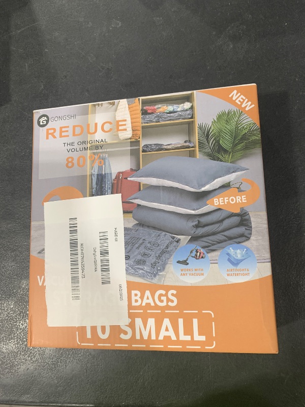 Photo 1 of 10 Small Vacuum Storage Bags, Space Saver Sealer Compression Bags for Blankets, Comforters, Pillows, Clothes Storage